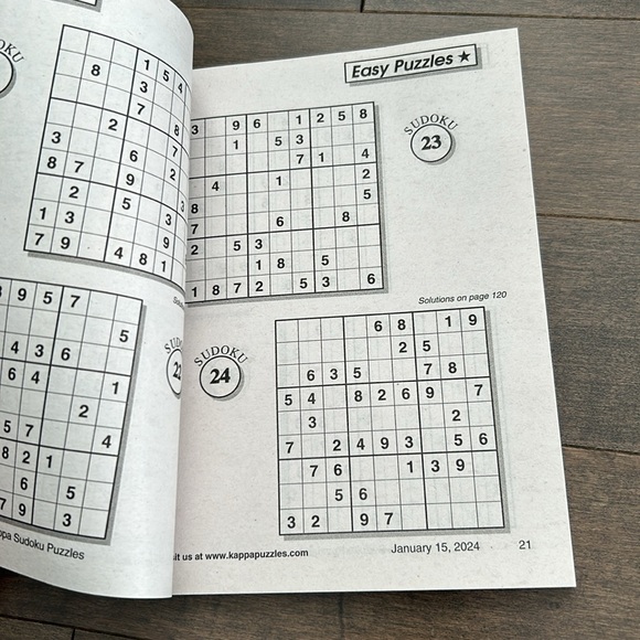 Jumbo Word Search & Kappa Suduko Puzzles, Brain Teasers Easy Medium Hard Puzzles - Picture 7 of 13